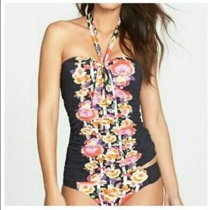 Seafolly Romeo Rose Bandeau Tankini Bikini Top